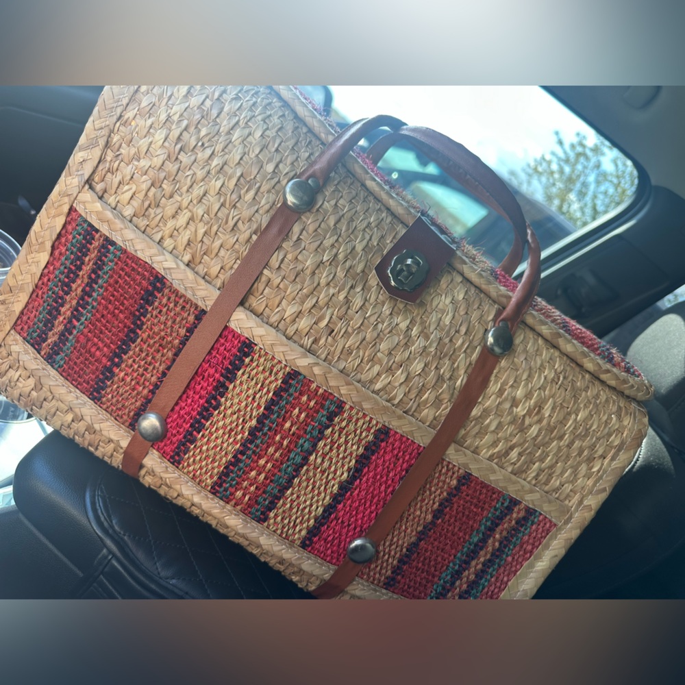 Woven Straw Tote